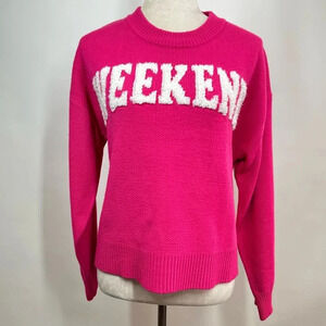 Womens Weekend Crewneck Long Sleeve Sweater Size XL